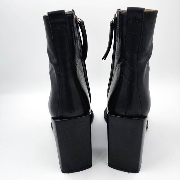 Ami Alexandre Mattiussi Block Heel Ankle Boots 40 10 - Picture 8 of 10